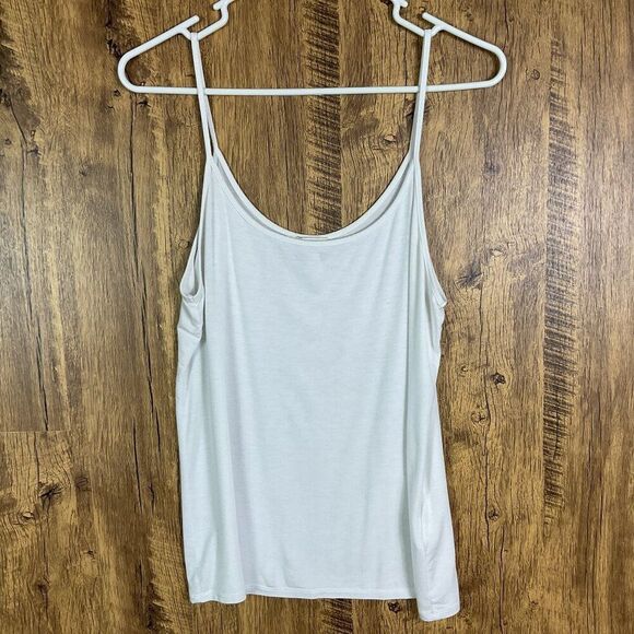 J. Crew Factory Layering cami, White, Large, 93% viscose, 7% elastane - Picture 1 of 10